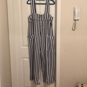 Runaround jumpsuit- Dock stripe Navy